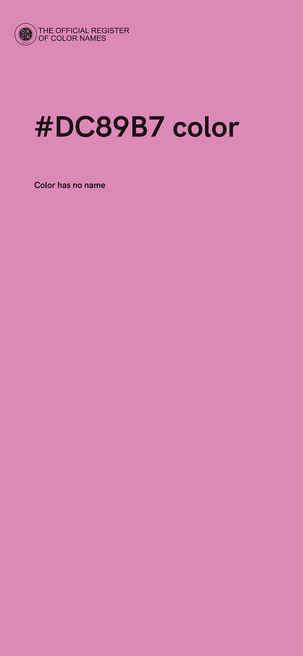 #DC89B7 color image