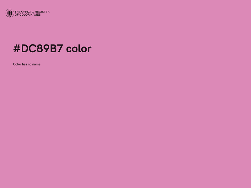 #DC89B7 color image