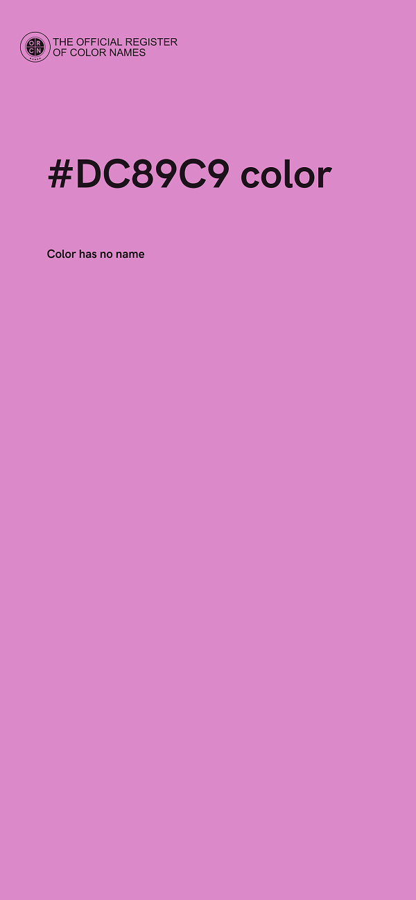 #DC89C9 color image
