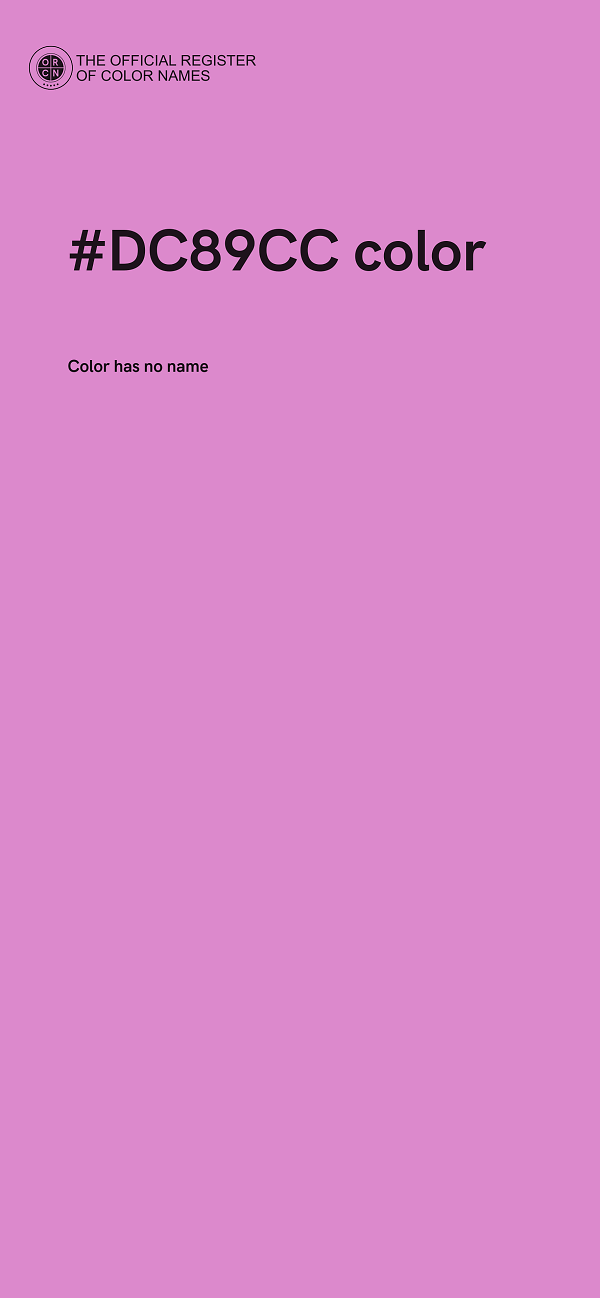#DC89CC color image