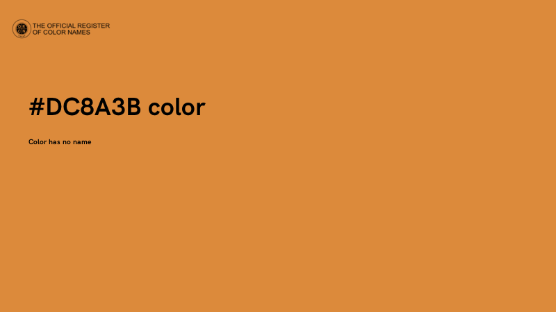 #DC8A3B color image