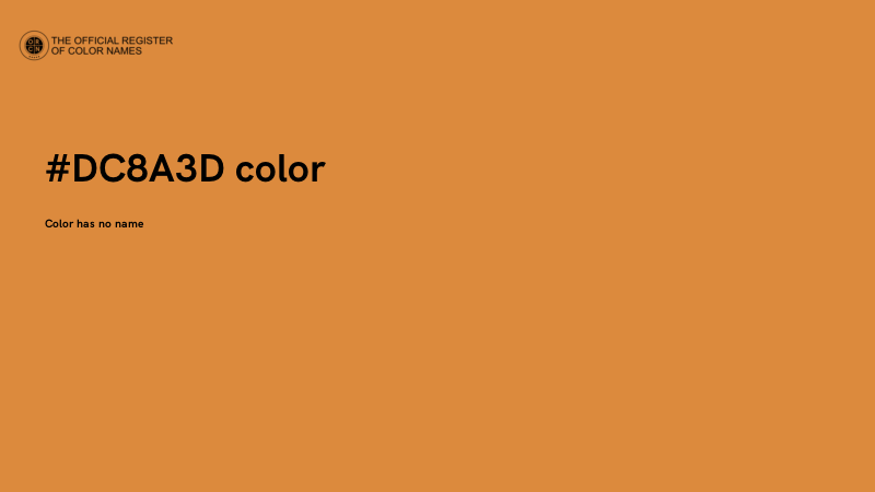 #DC8A3D color image