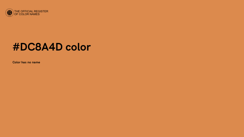#DC8A4D color image