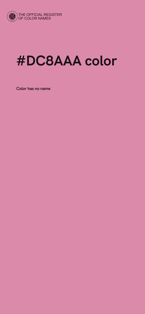 #DC8AAA color image