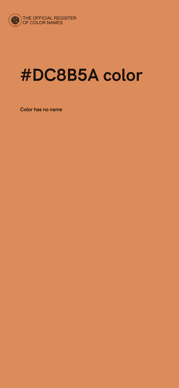 #DC8B5A color image