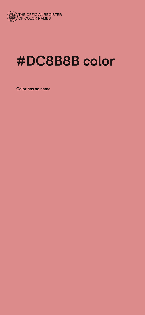 #DC8B8B color image