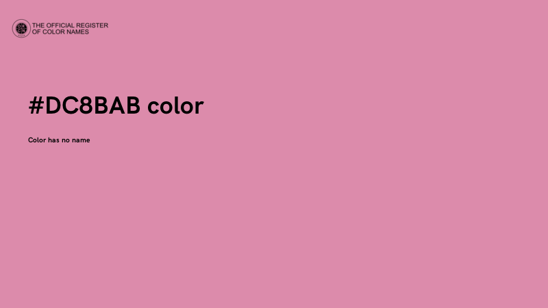 #DC8BAB color image