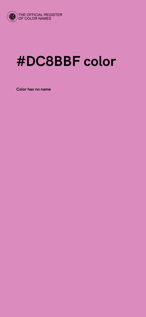 #DC8BBF color image