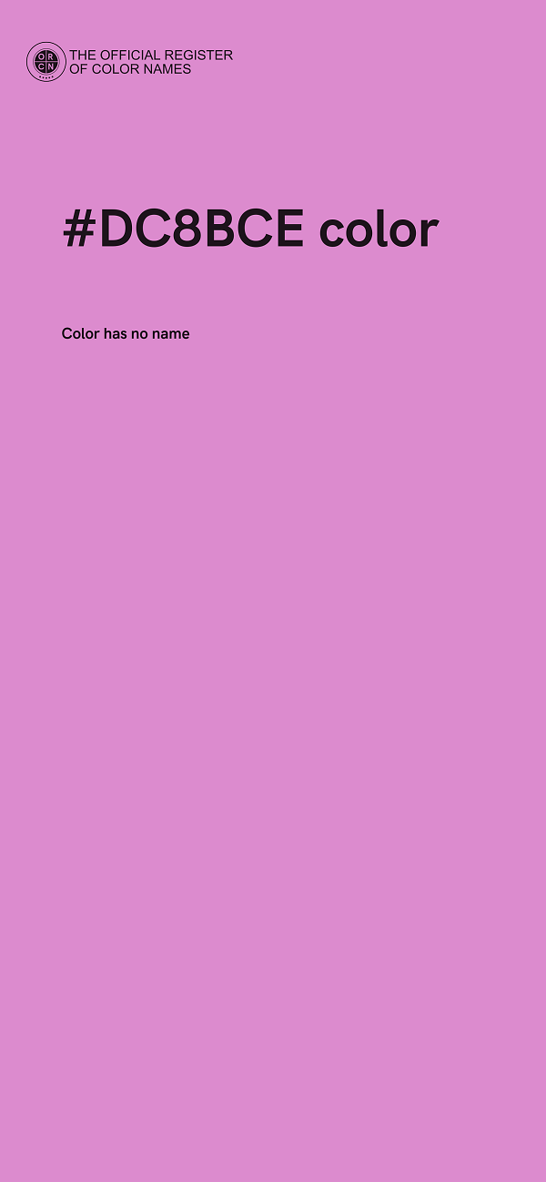 #DC8BCE color image