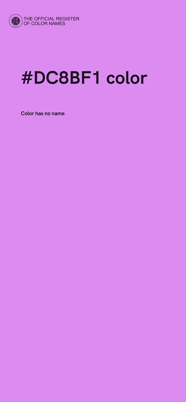 #DC8BF1 color image
