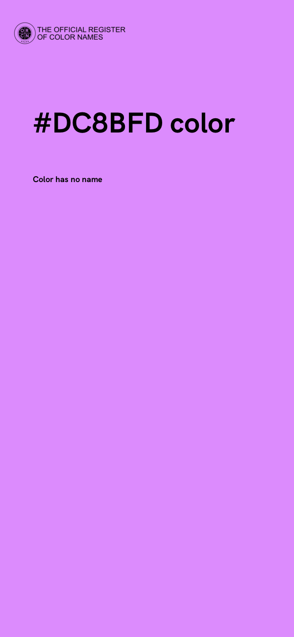 #DC8BFD color image