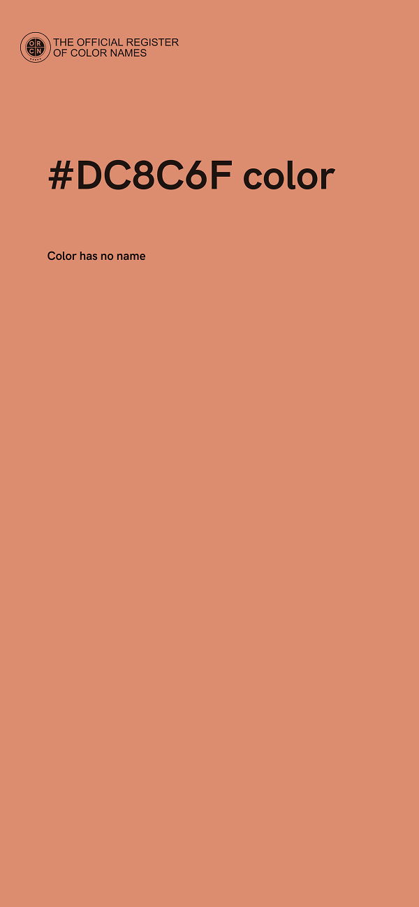 #DC8C6F color image