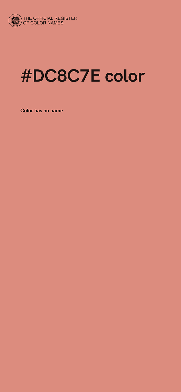 #DC8C7E color image