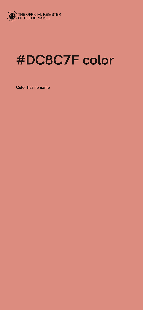 #DC8C7F color image