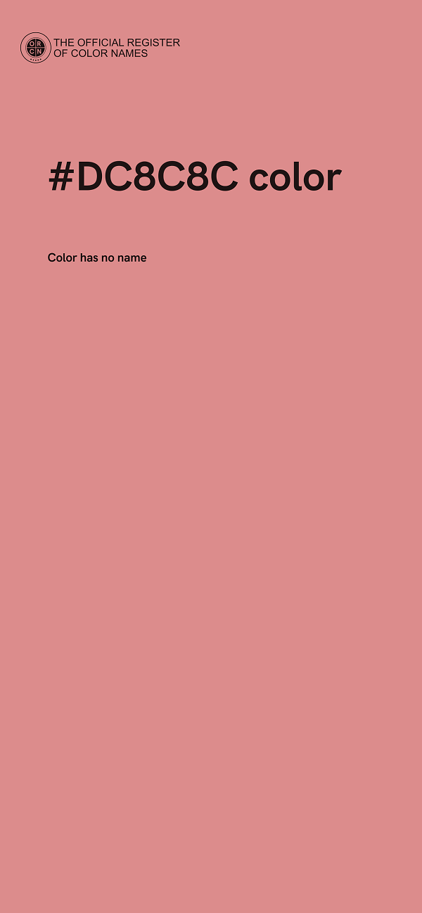 #DC8C8C color image