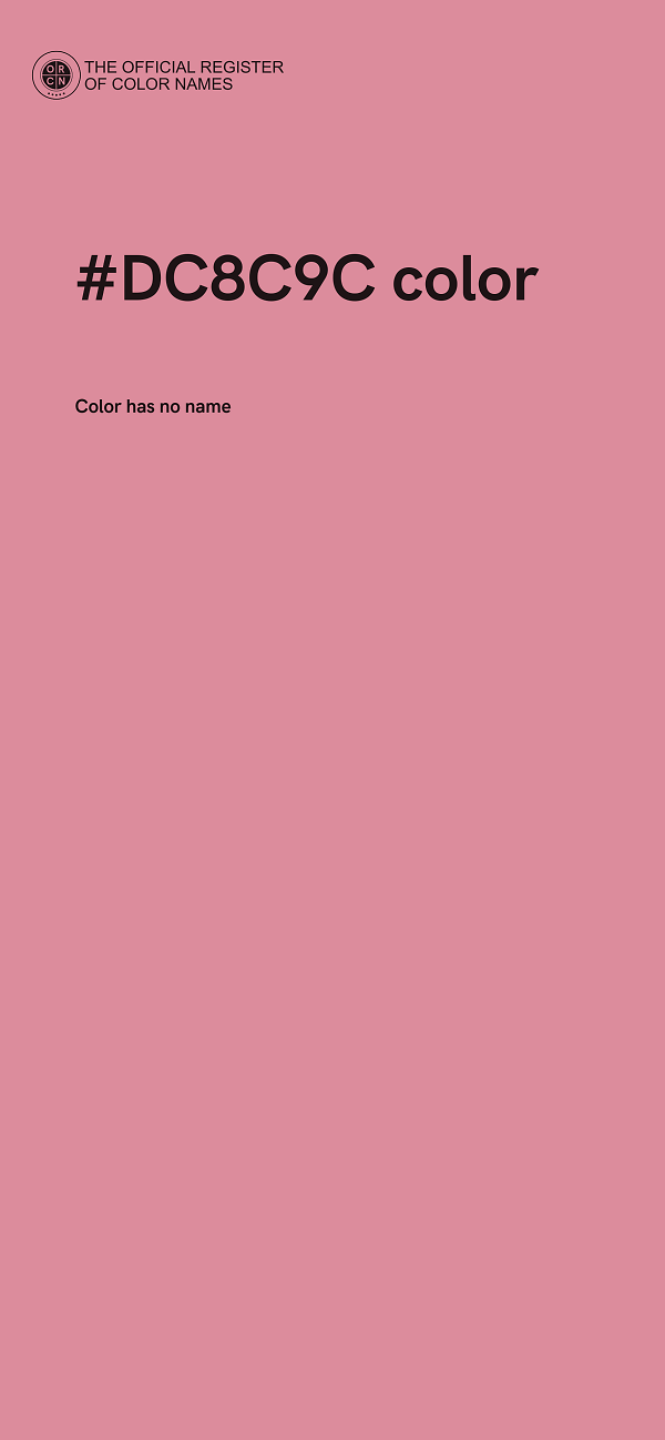 #DC8C9C color image