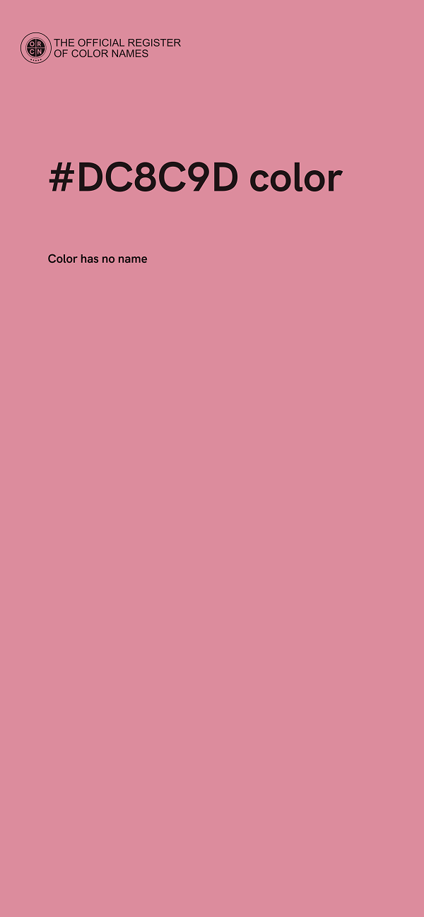#DC8C9D color image