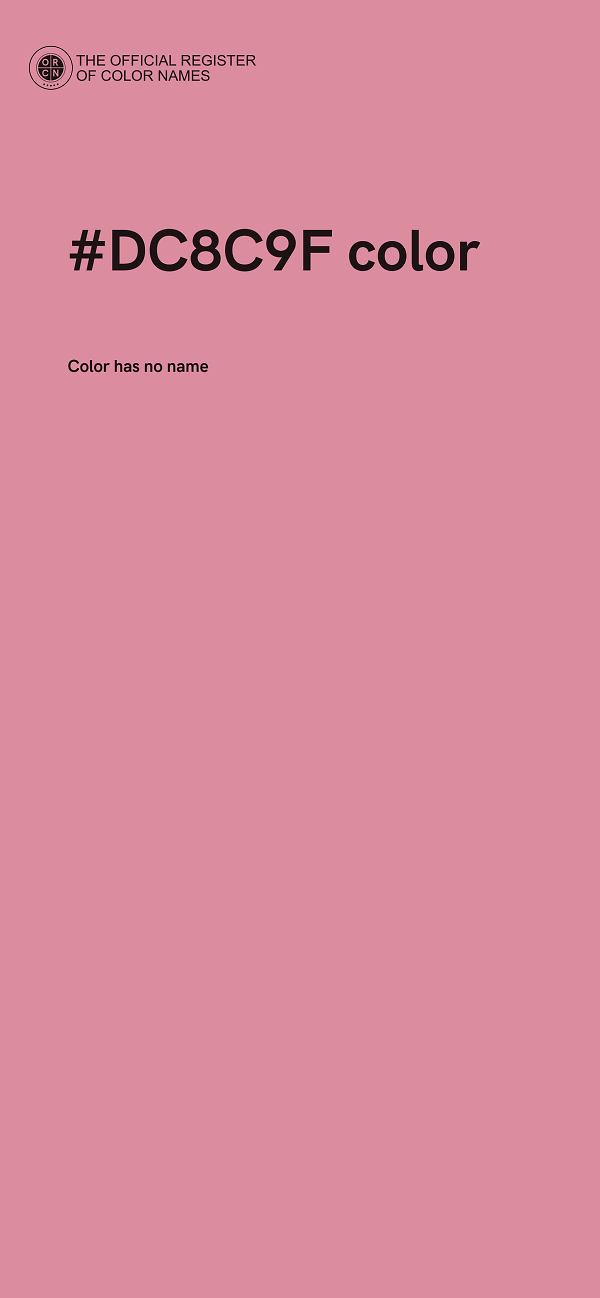 #DC8C9F color image