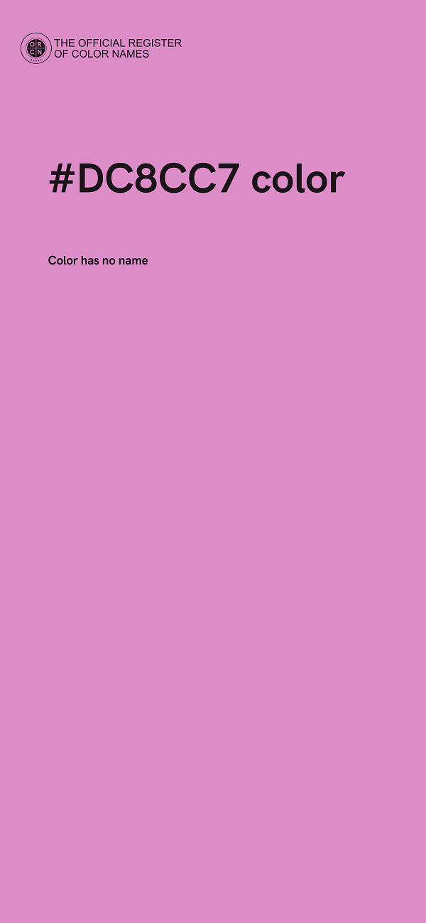 #DC8CC7 color image