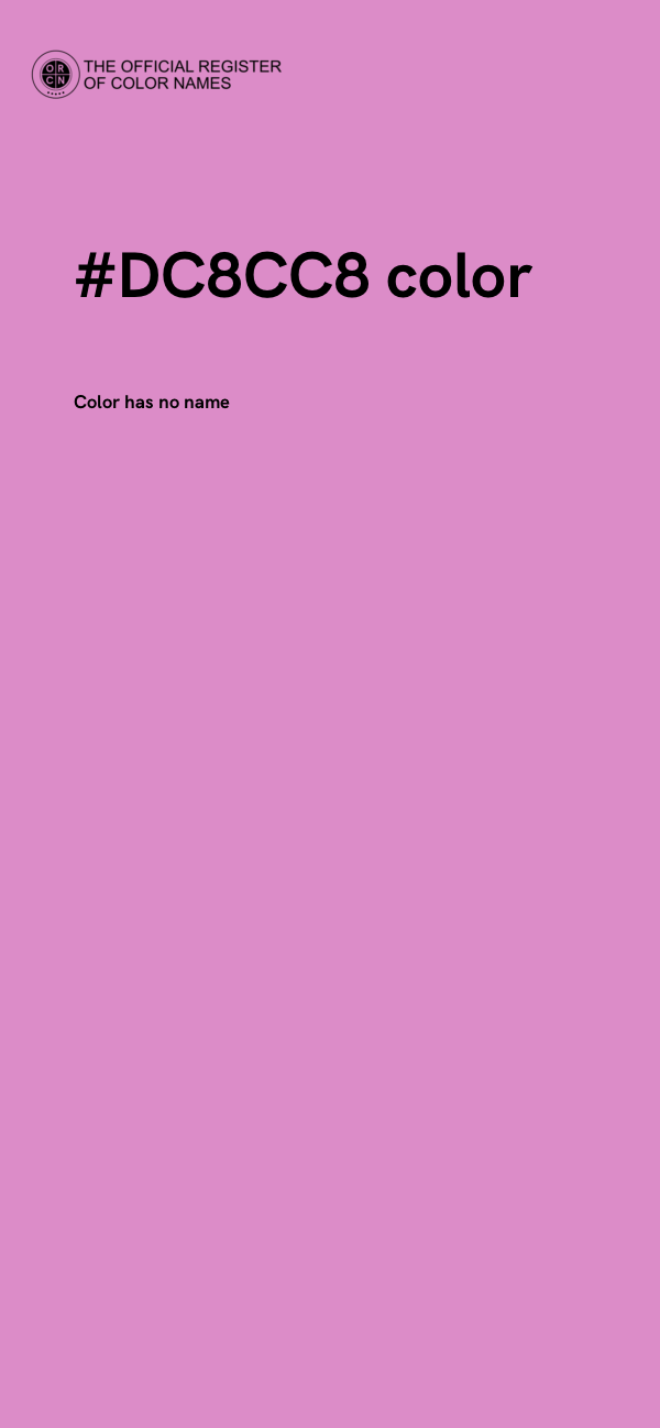 #DC8CC8 color image