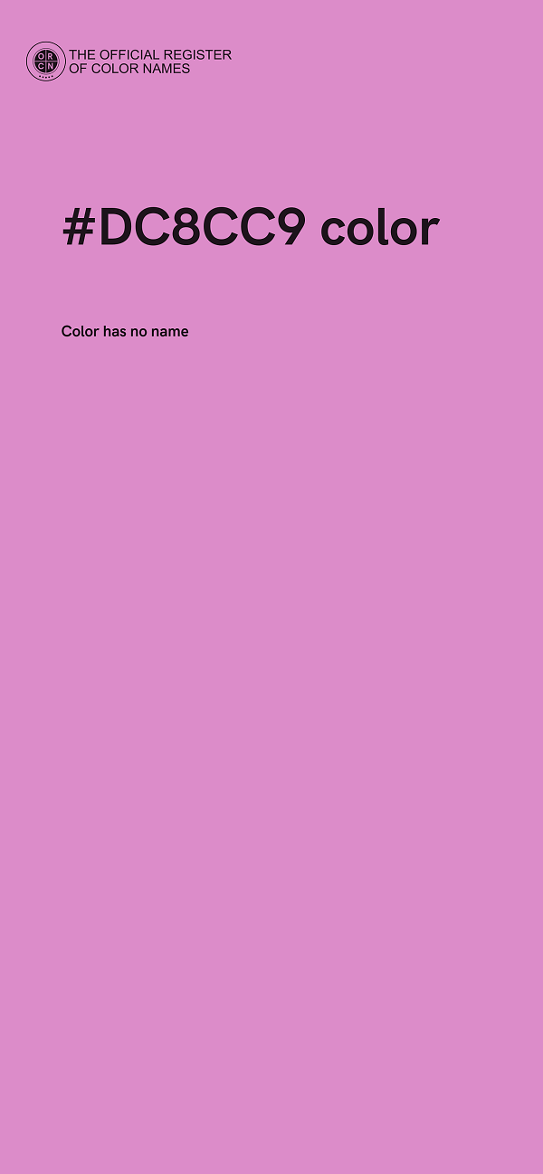 #DC8CC9 color image
