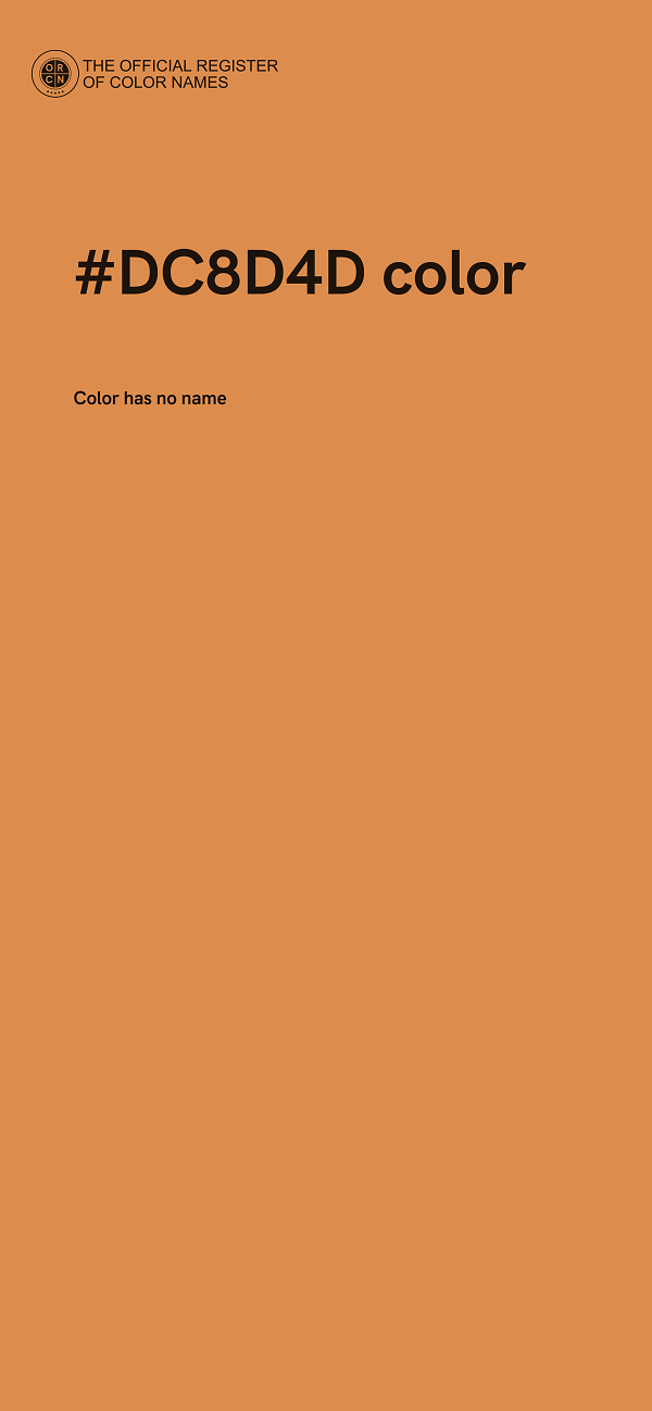 #DC8D4D color image