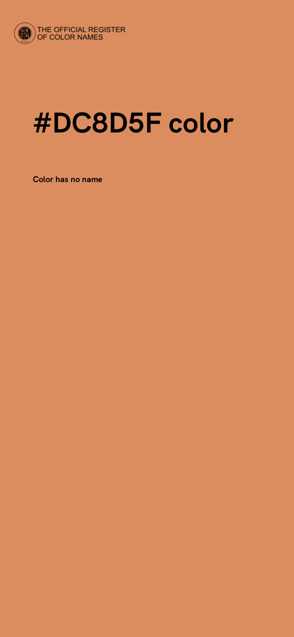 #DC8D5F color image
