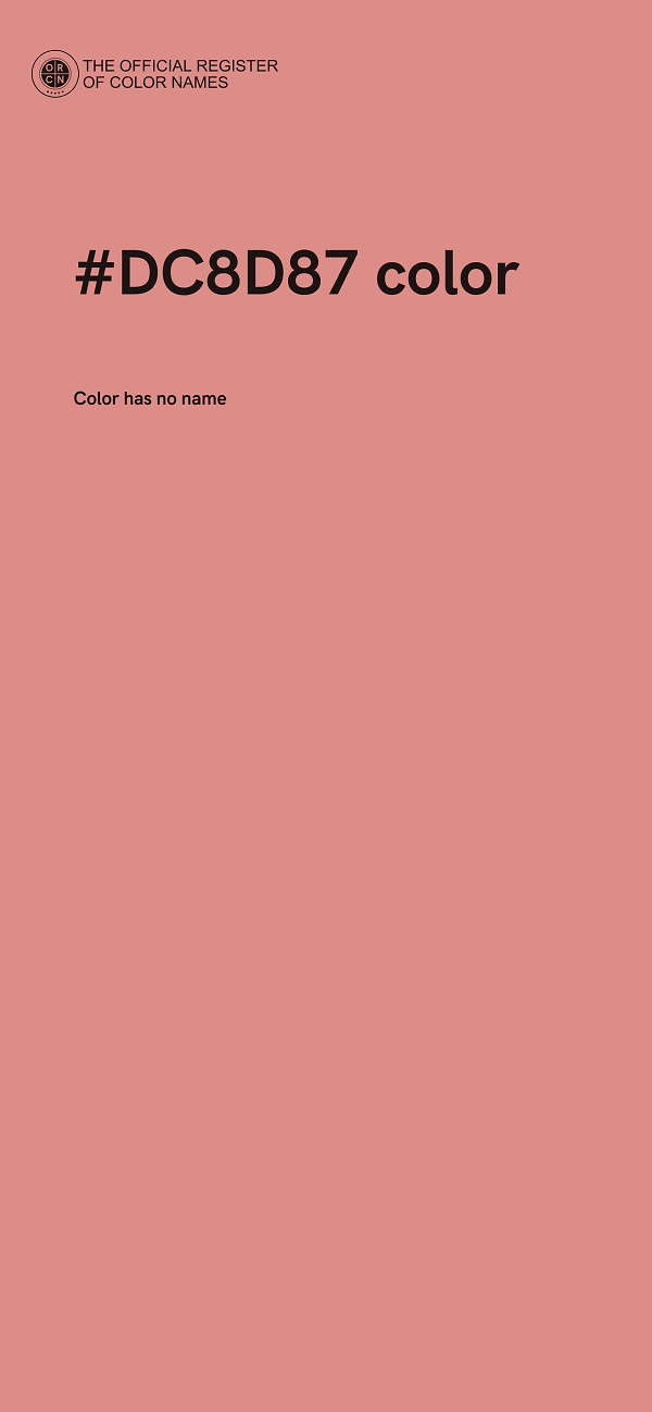 #DC8D87 color image
