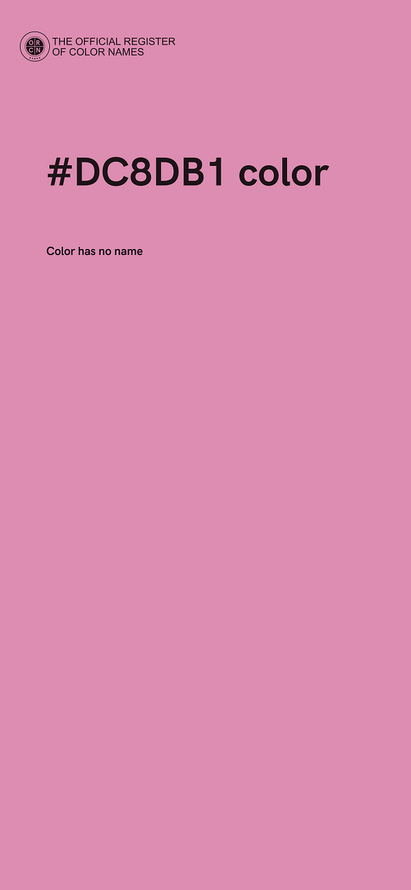 #DC8DB1 color image