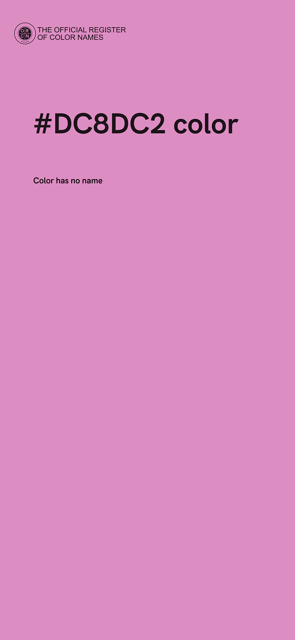 #DC8DC2 color image
