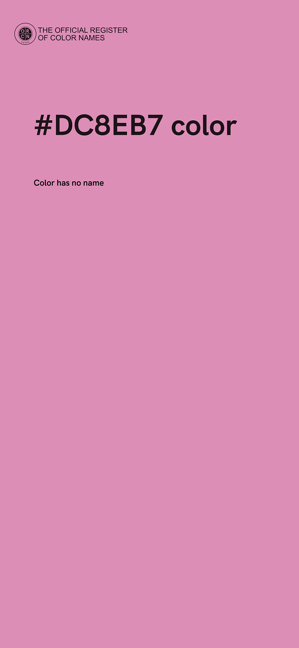 #DC8EB7 color image