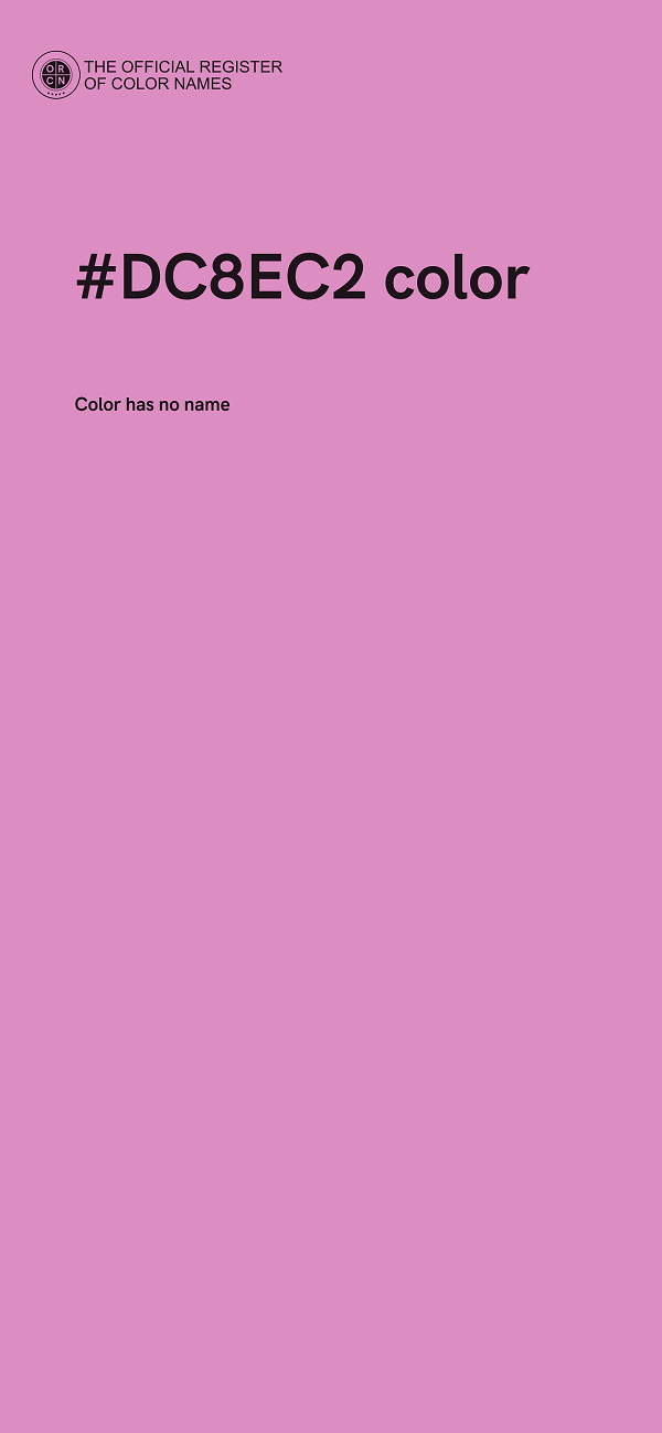 #DC8EC2 color image