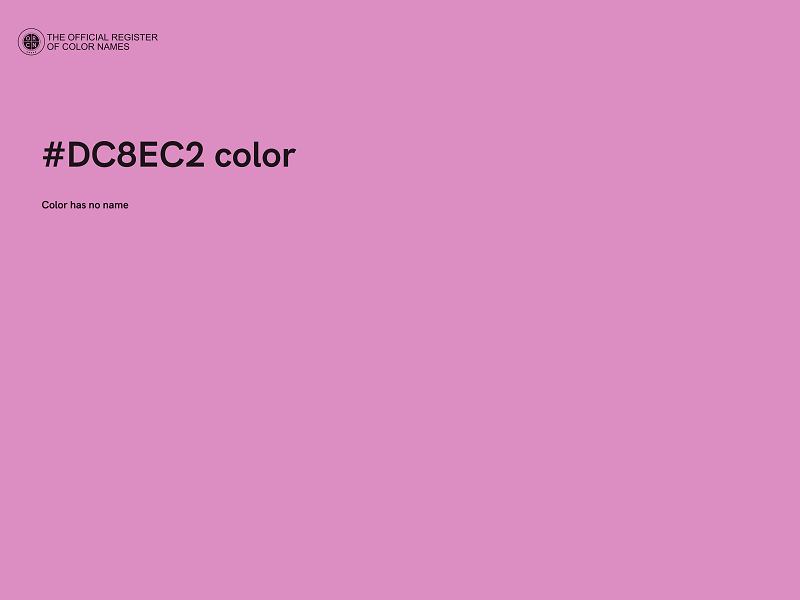 #DC8EC2 color image