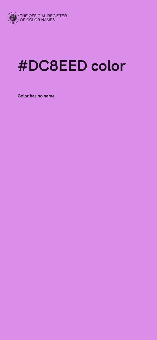 #DC8EED color image