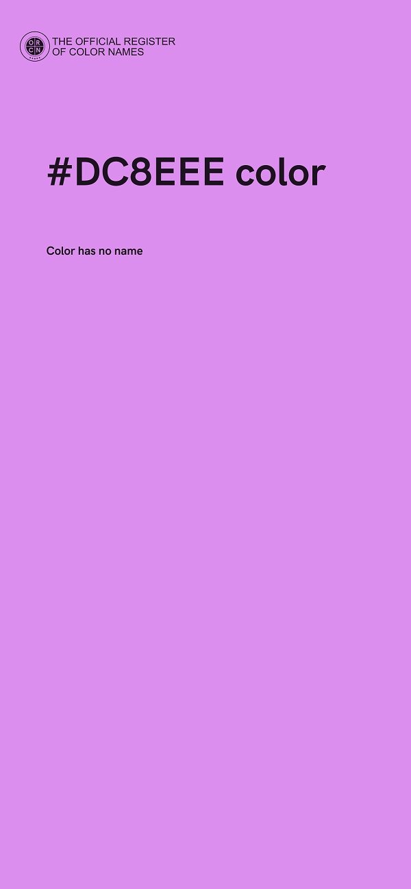 #DC8EEE color image