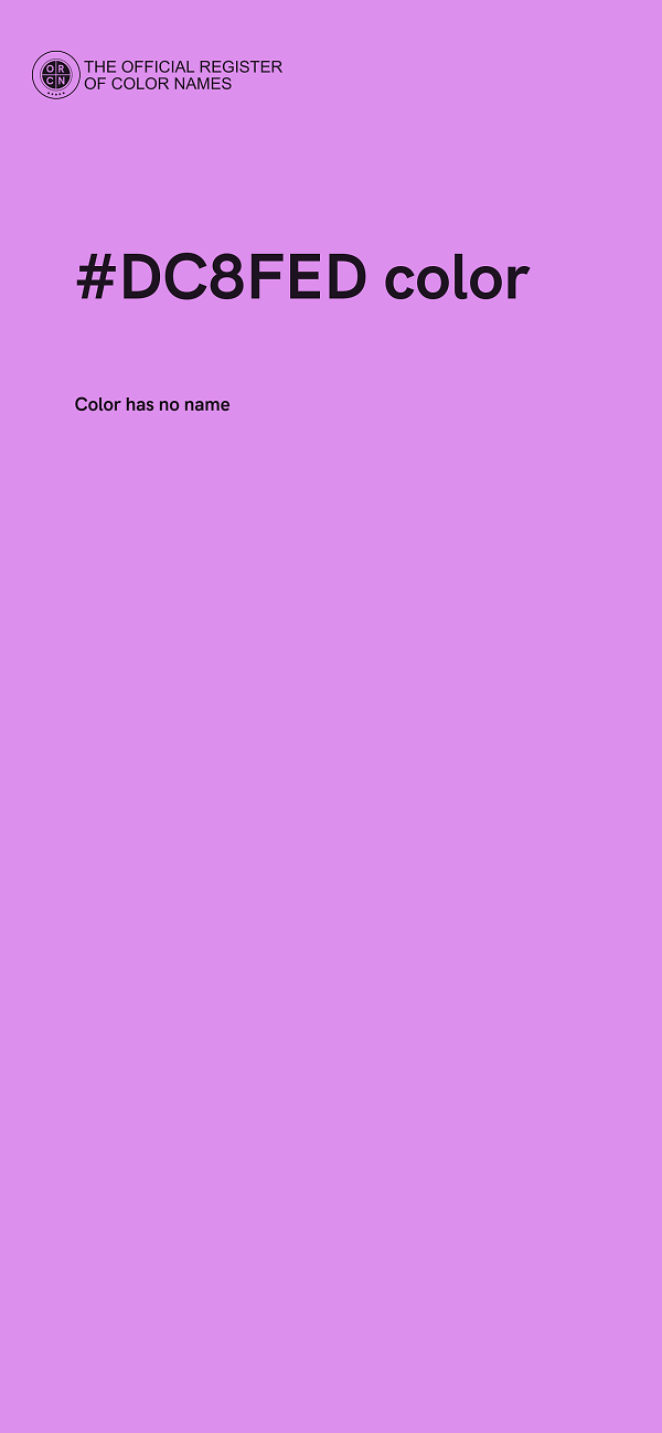 #DC8FED color image