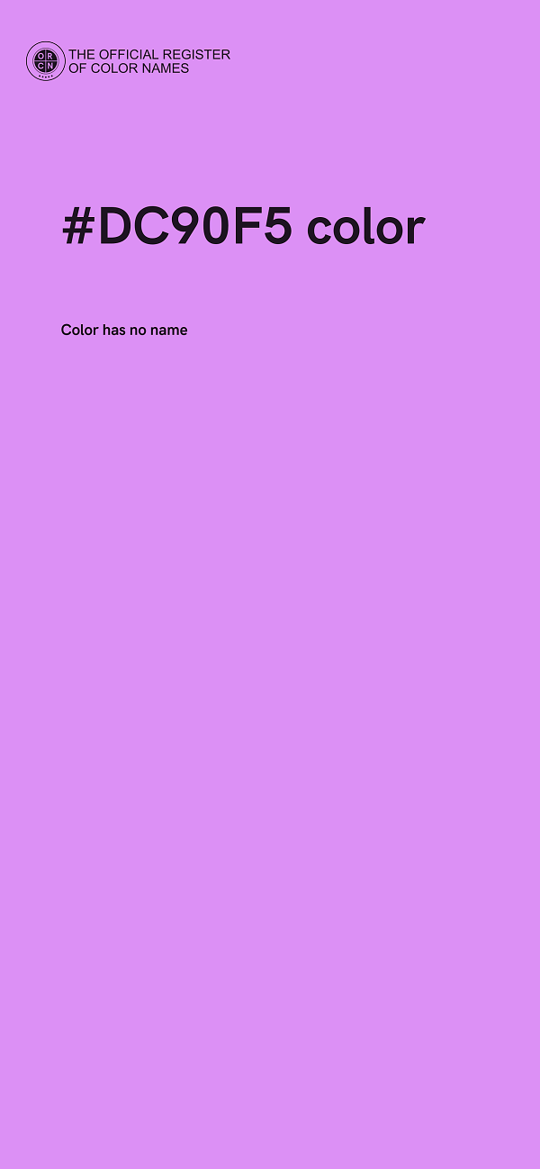 #DC90F5 color image