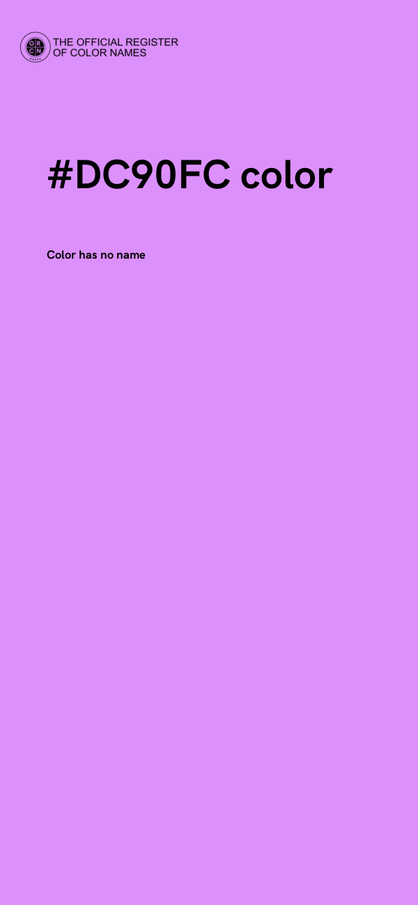 #DC90FC color image