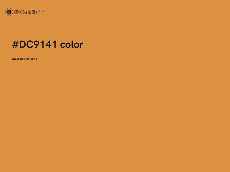 #DC9141 color image