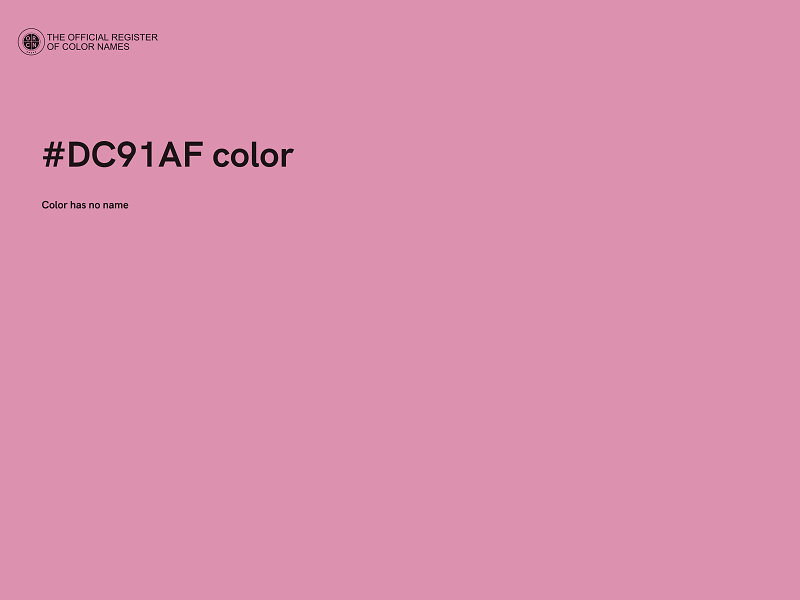 #DC91AF color image
