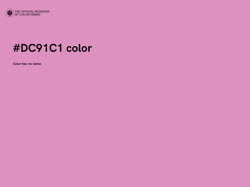 #DC91C1 color image