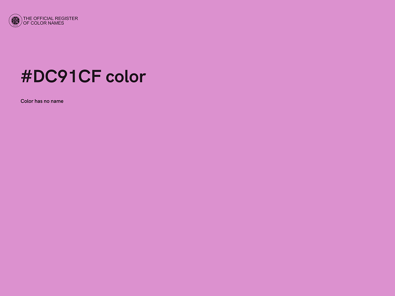#DC91CF color image