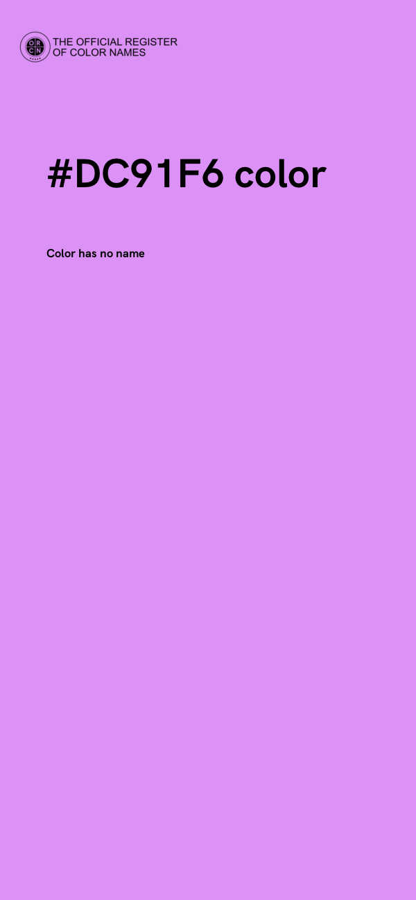 #DC91F6 color image