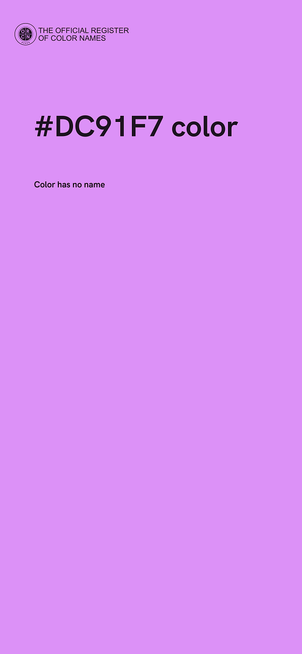 #DC91F7 color image