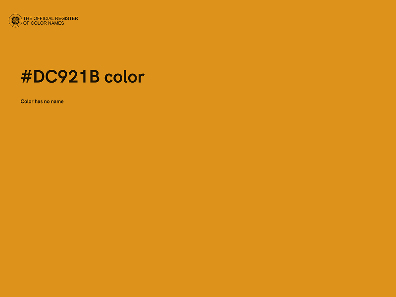 #DC921B color image