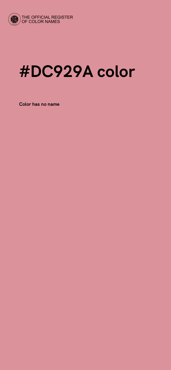 #DC929A color image