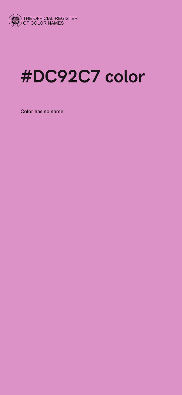 #DC92C7 color image