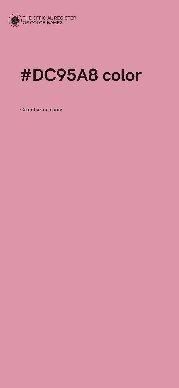 #DC95A8 color image