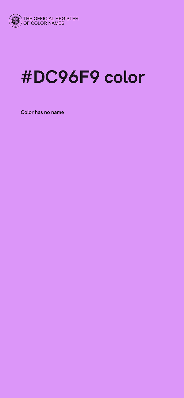 #DC96F9 color image