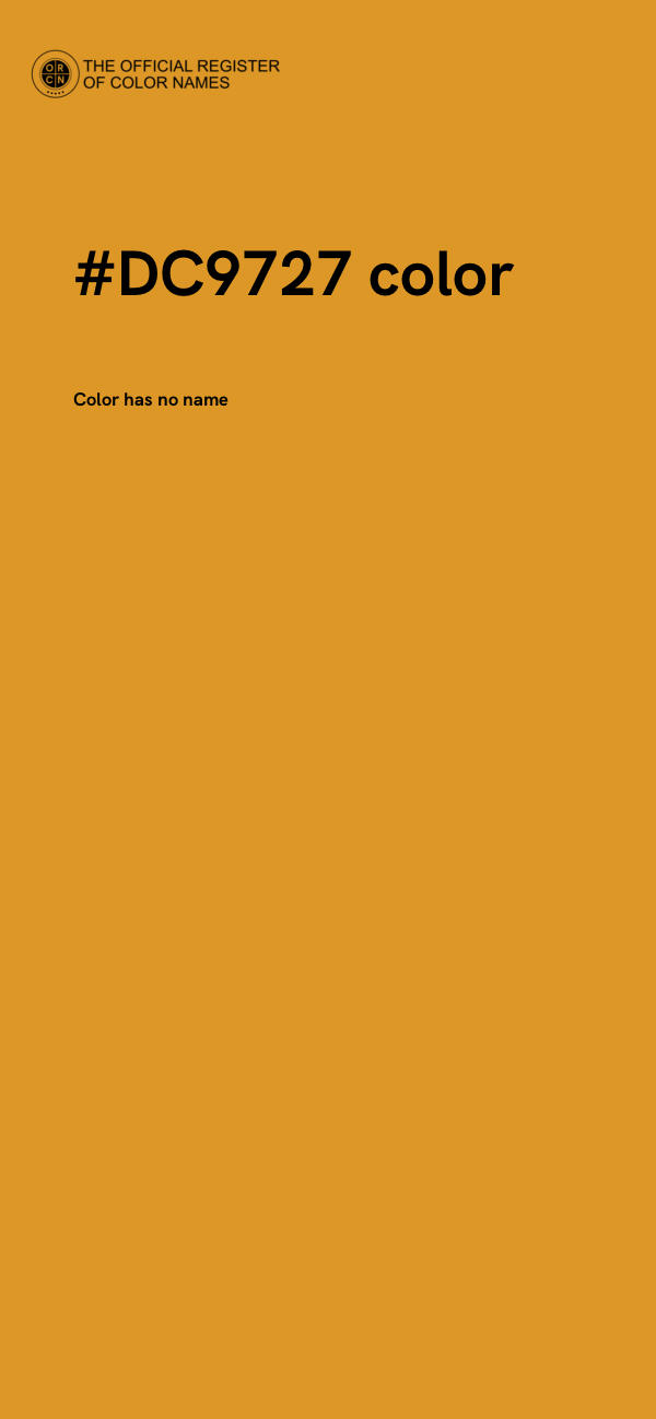 #DC9727 color image